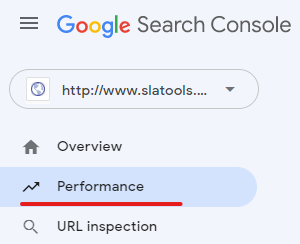 performa di google search console